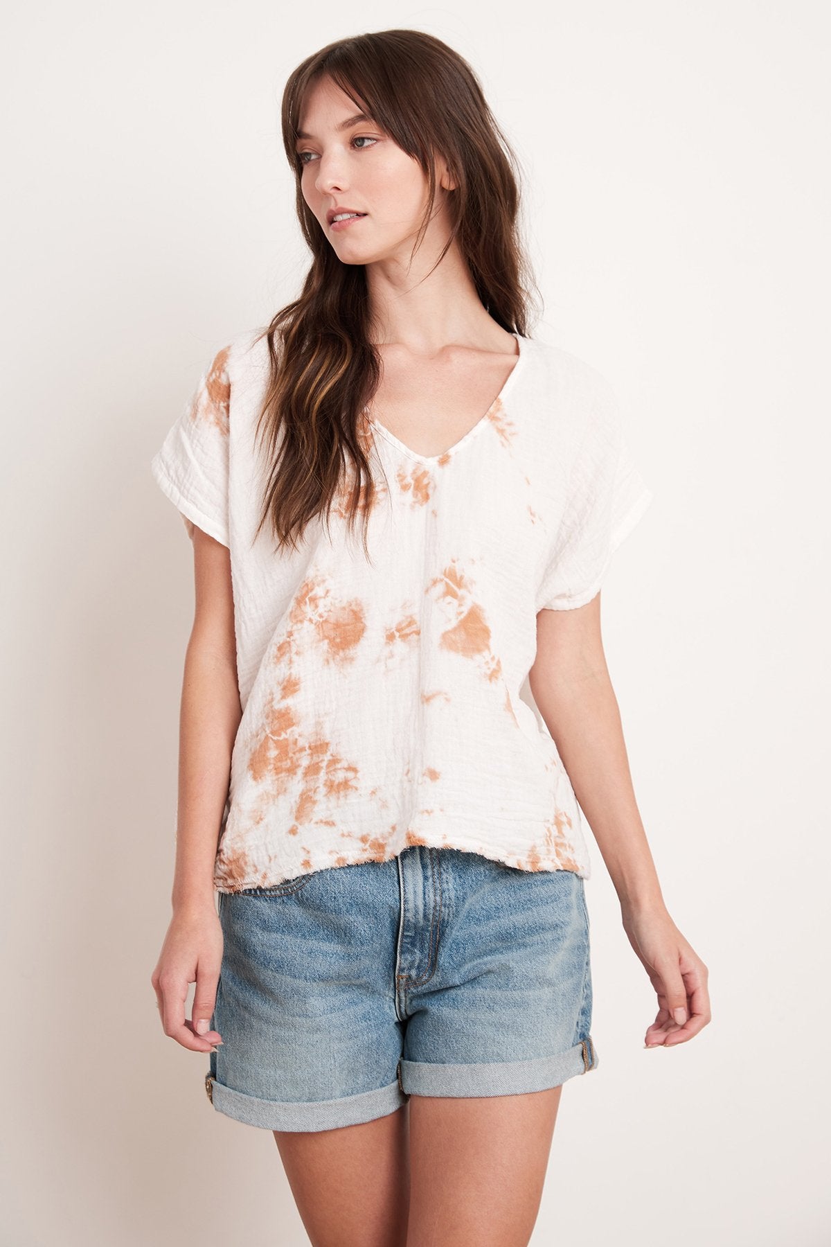 MARCI COTTON GAUZE TIE DYE TOP