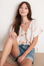 MARCI COTTON GAUZE TIE DYE TOP