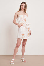 RETA COTTON GAUZE STRAPLESS DRESS