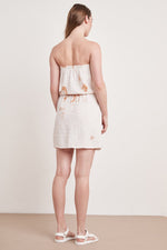 RETA COTTON GAUZE STRAPLESS DRESS