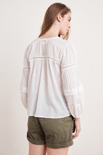 PIA COTTON LACE BLOUSE