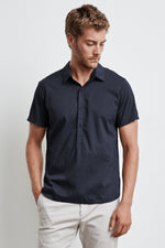 BURR COTTON POPLIN CONTRAST POLO