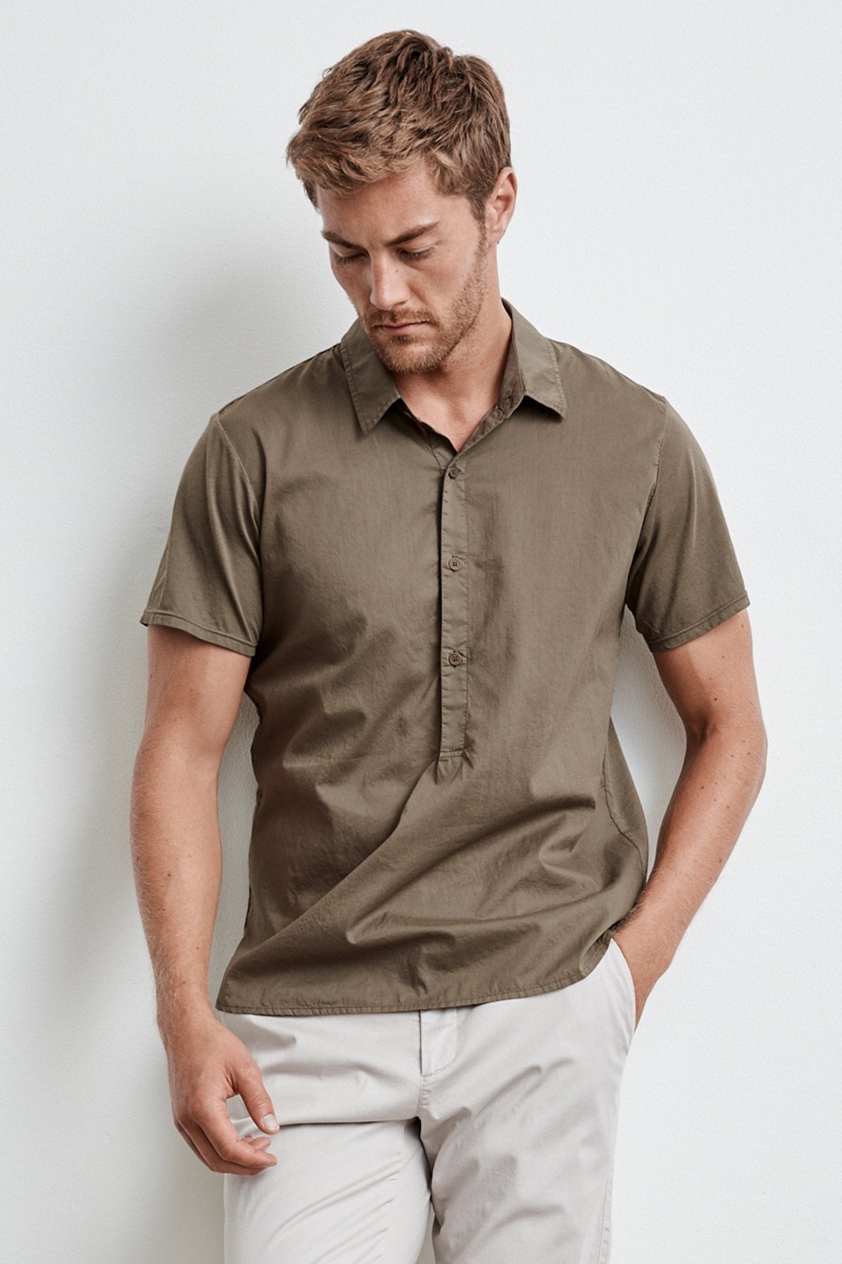 BURR COTTON POPLIN CONTRAST POLO