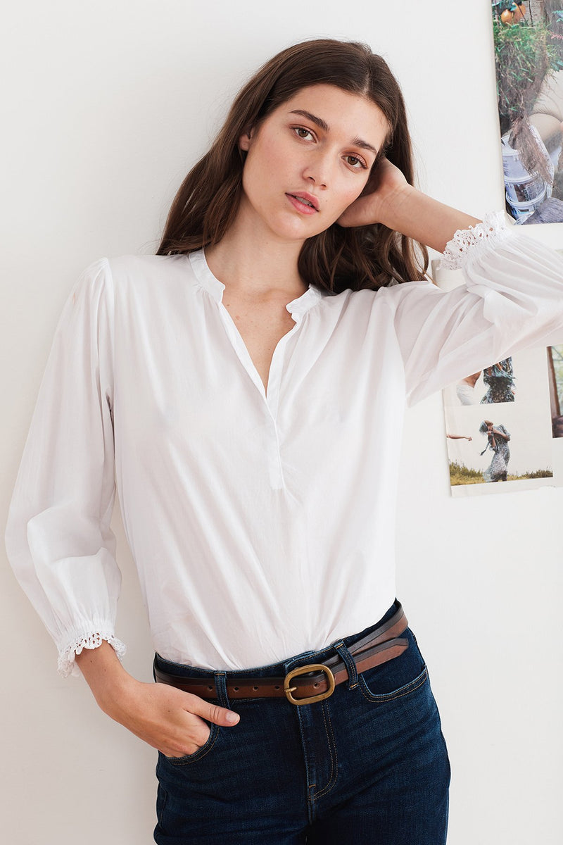 PENNY COTTON POPLIN BLOUSE