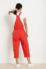 ZANIYAH COTTON POPLIN OVERALLS BACK