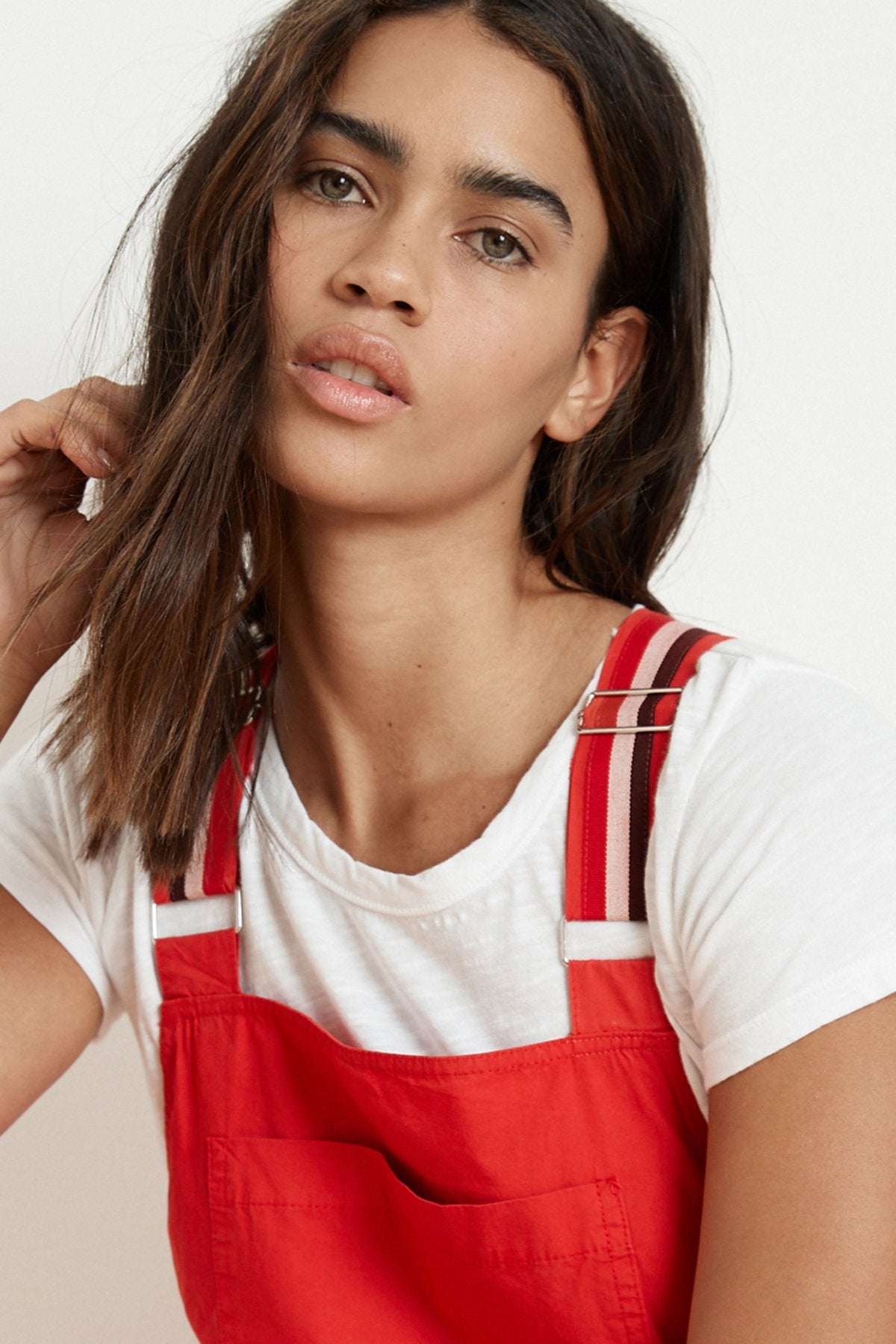 ZANIYAH COTTON POPLIN OVERALLS DETAIL