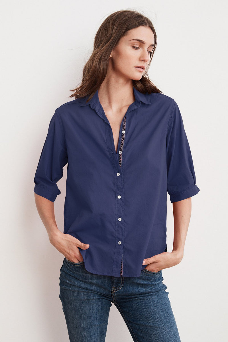 LAURA RELAXED BUTTON-UP SHIRT