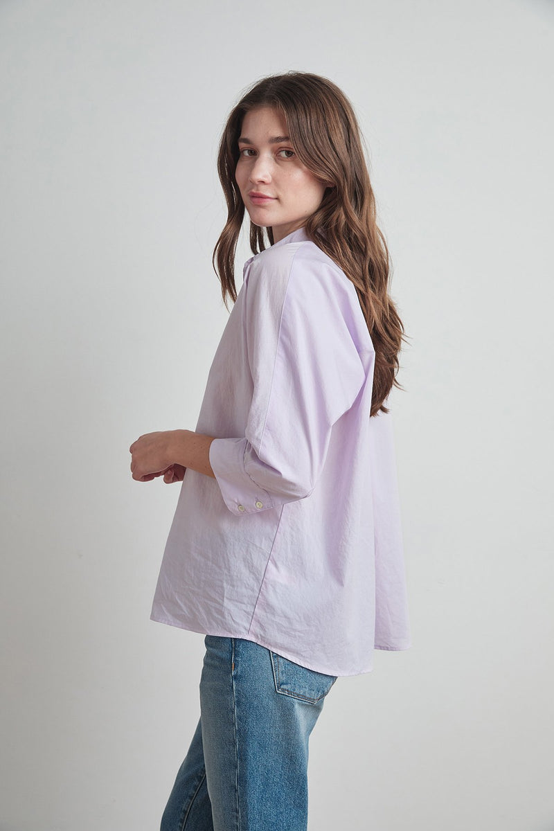 CAREY WOVEN COTTON BUTTON-UP SHIRT