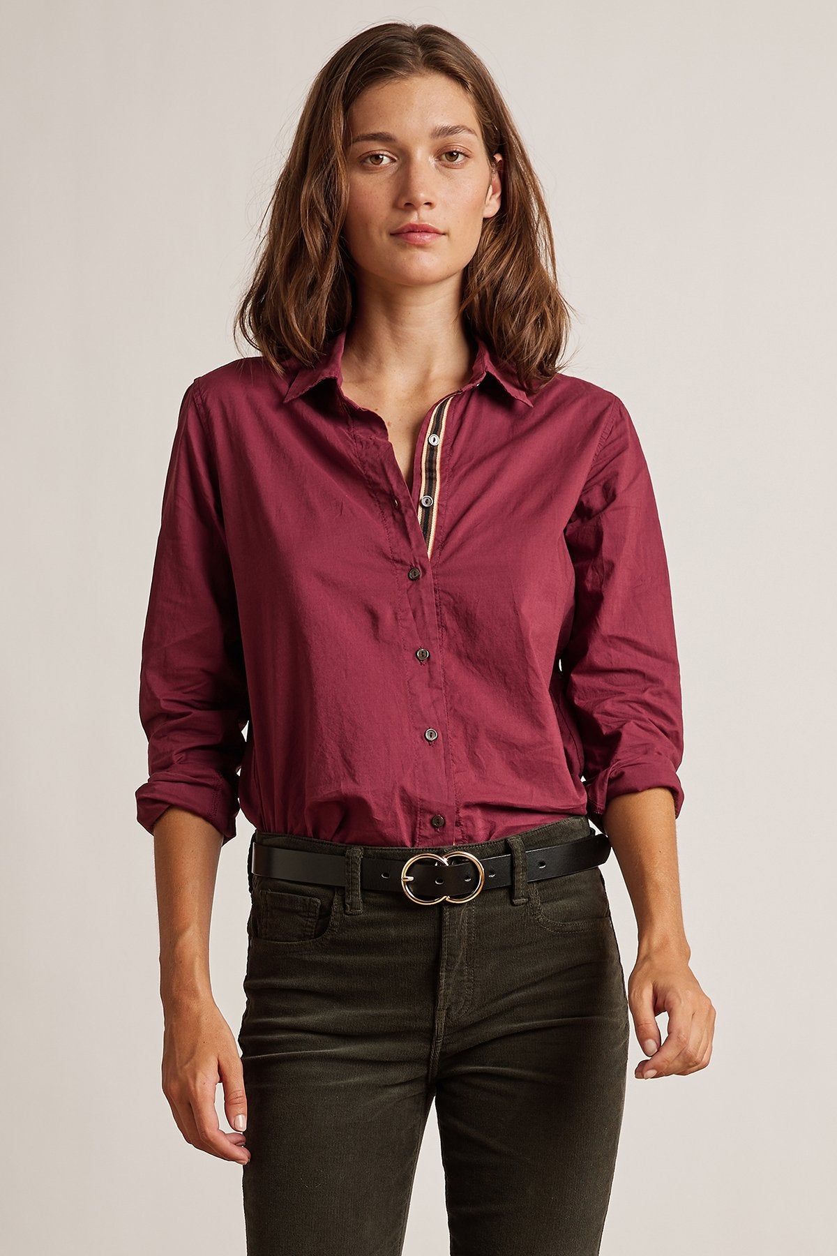 NINA RELAXED BUTTON-UP SHIRT