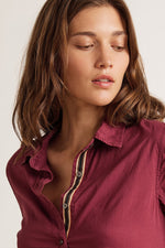 NINA RELAXED BUTTON-UP SHIRT
