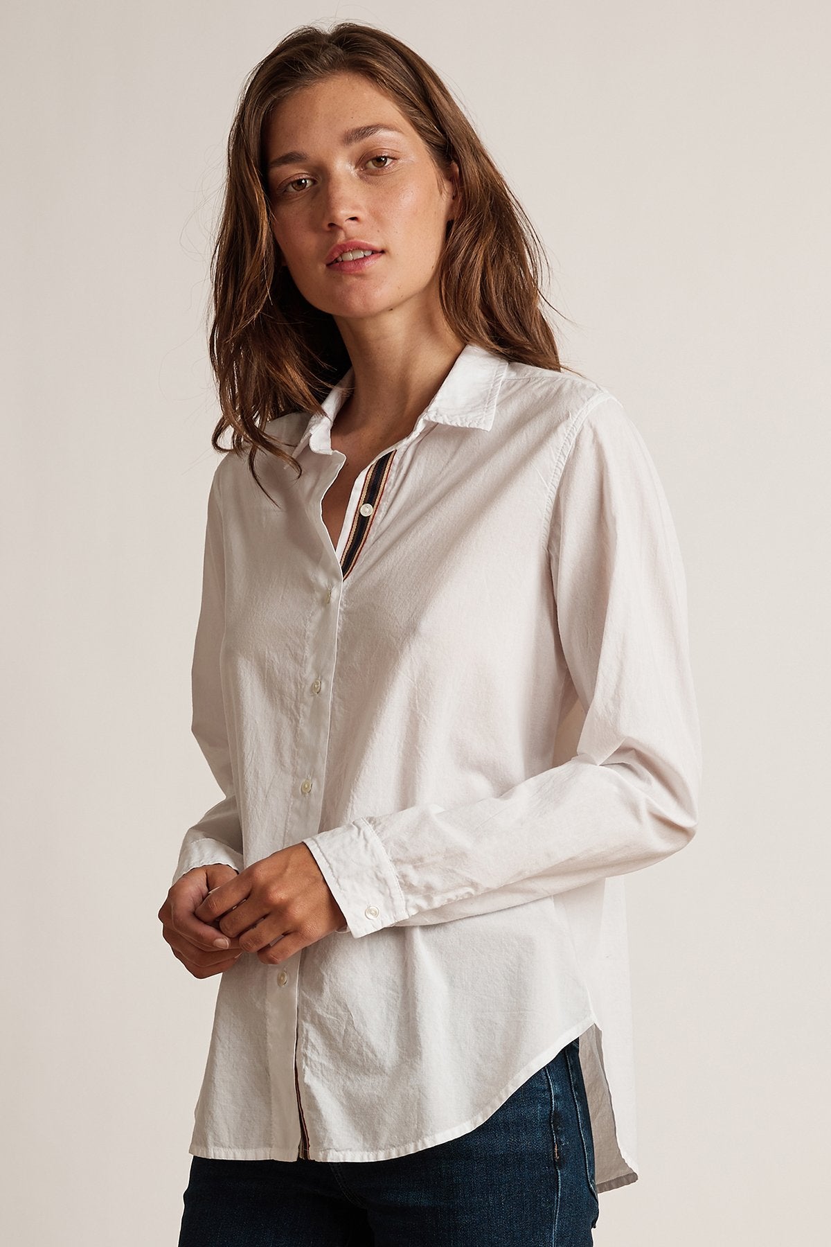 NINA RELAXED BUTTON-UP SHIRT