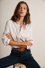 NINA RELAXED BUTTON-UP SHIRT