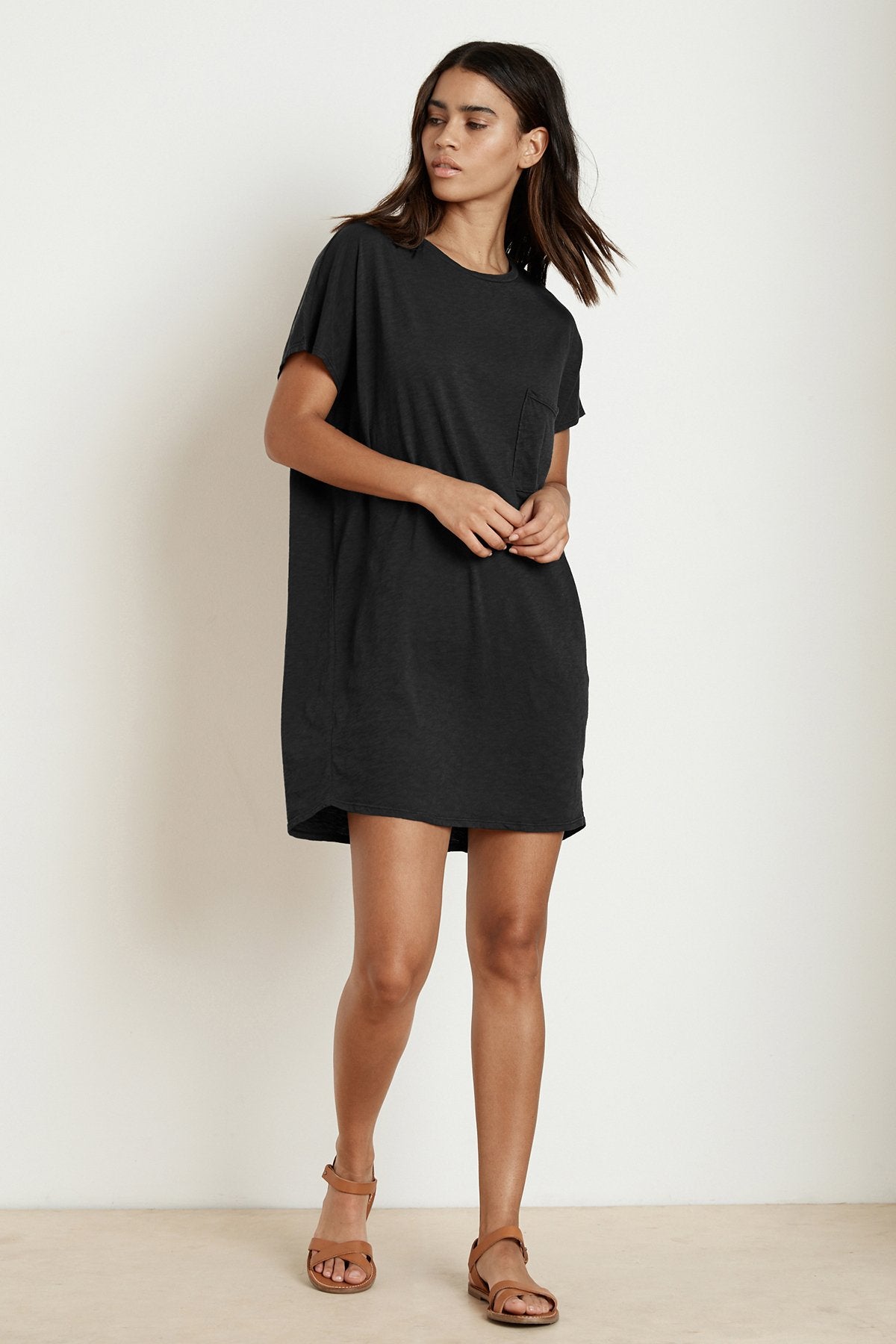 ANNIE COTTON SLUB T-SHIRT DRESS