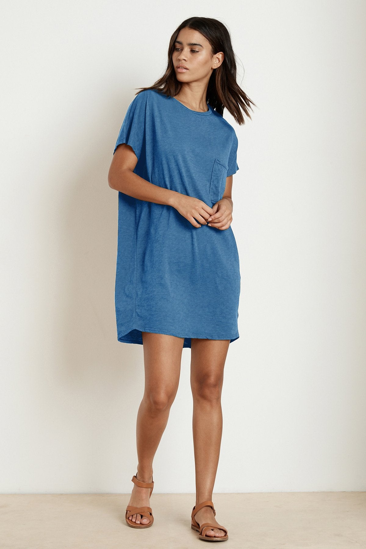 ANNIE COTTON SLUB T-SHIRT DRESS