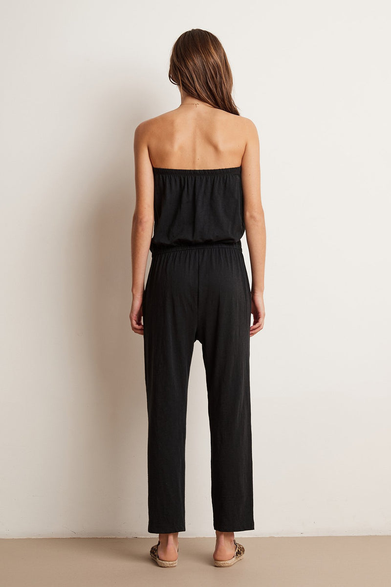 CHRISTINE COTTON SLUB STRAPLESS JUMPER