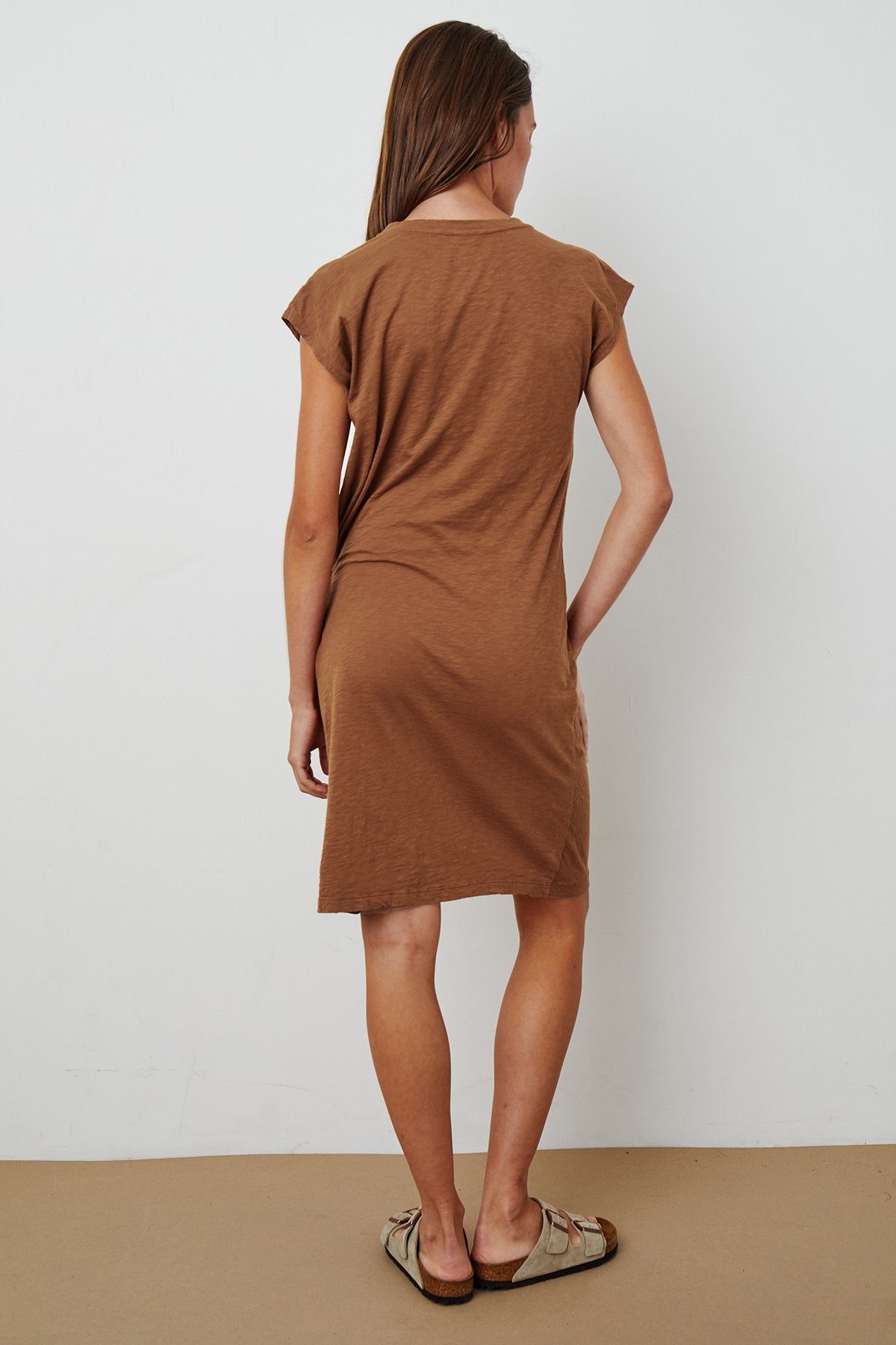 GUSSIE COTTON SLUB TIE DRESS