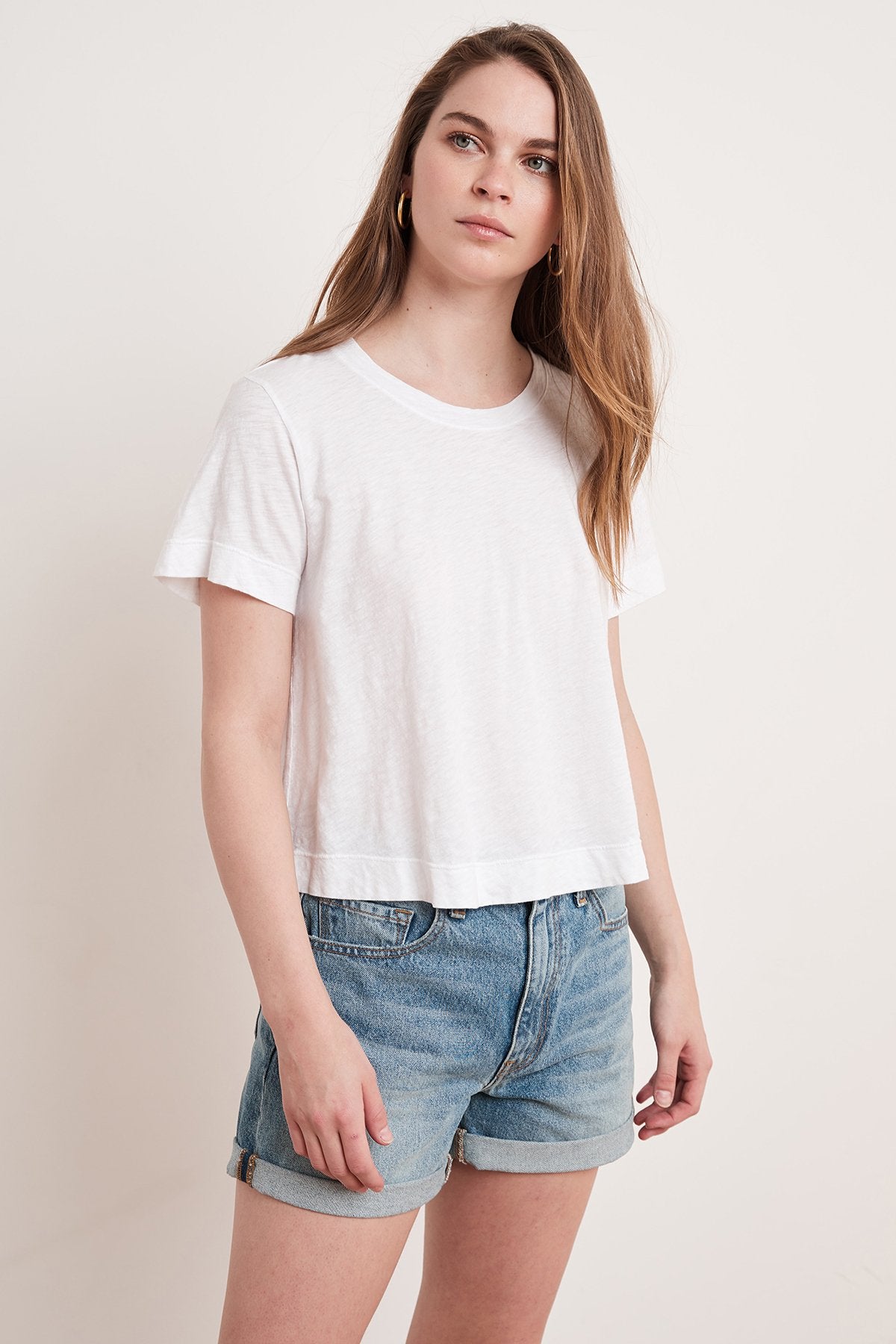 LULA COTTON SLUB SWING TEE