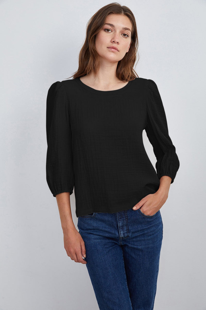 REEBA COTTON CONTRAST TOP