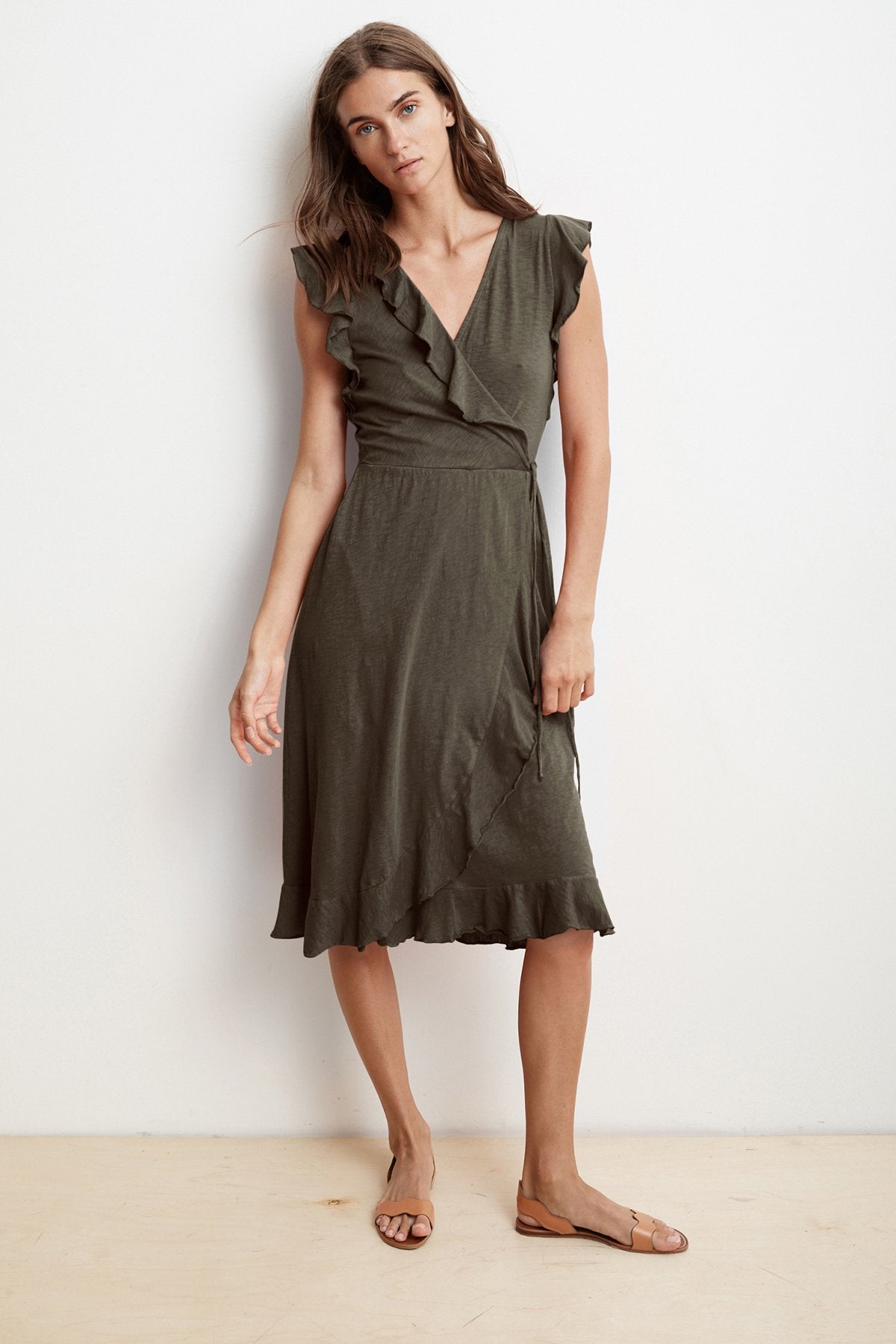 SEDONA COTTON SLUB WRAP DRESS