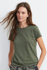 SIERRA COTTON SLUB CREW NECK TEE