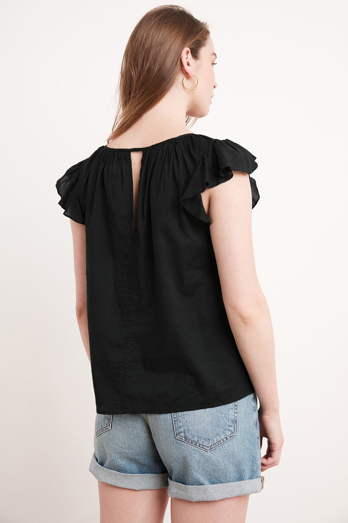 THERON RUFFLE BLOUSE