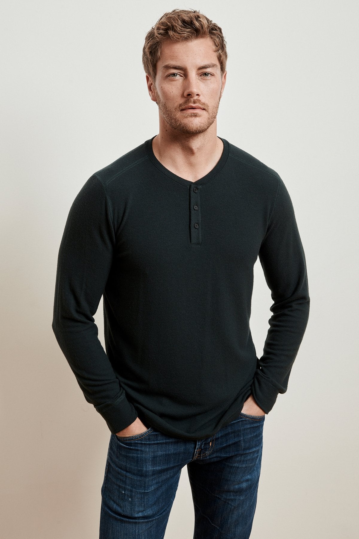 FAUST MARLED COZY JERSEY HENLEY