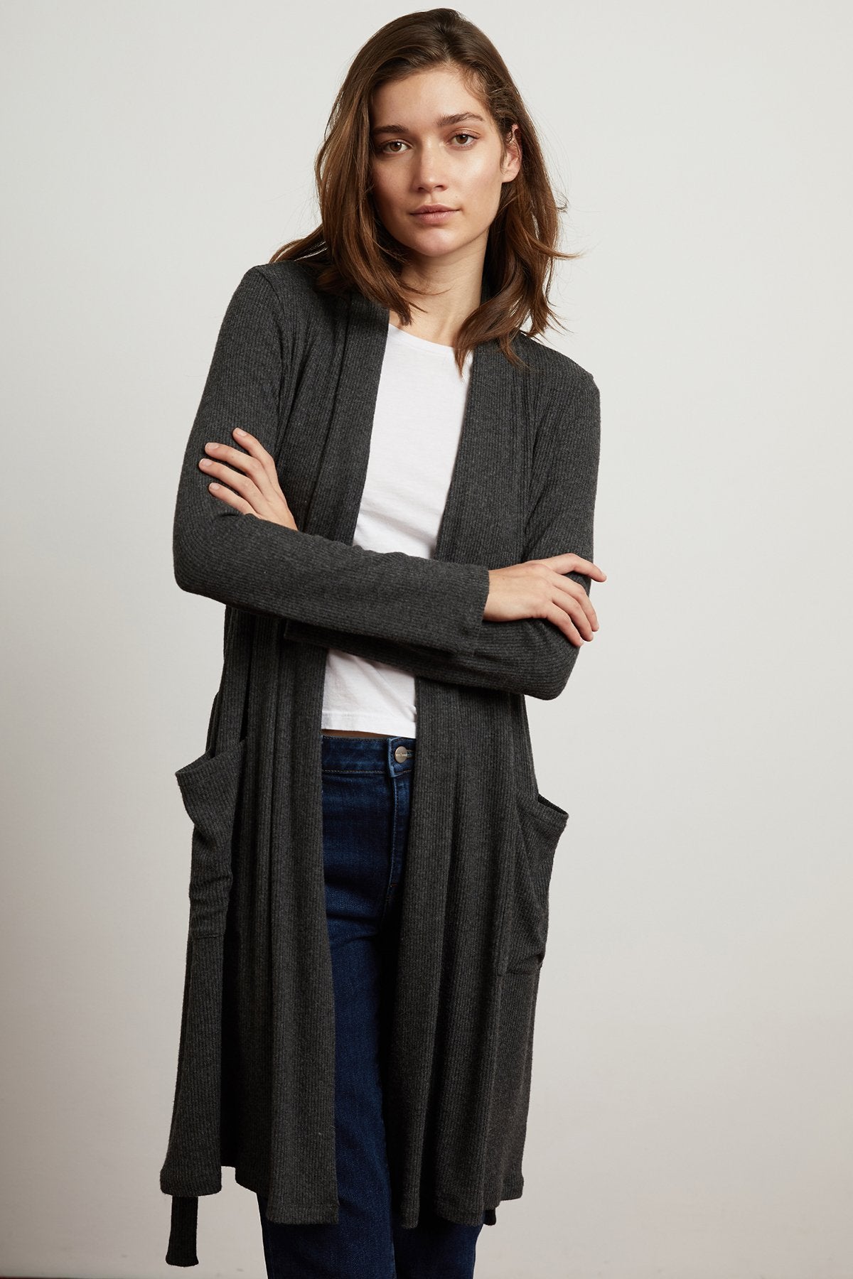 CARRIE COZY RIB BELTED CARDIGAN