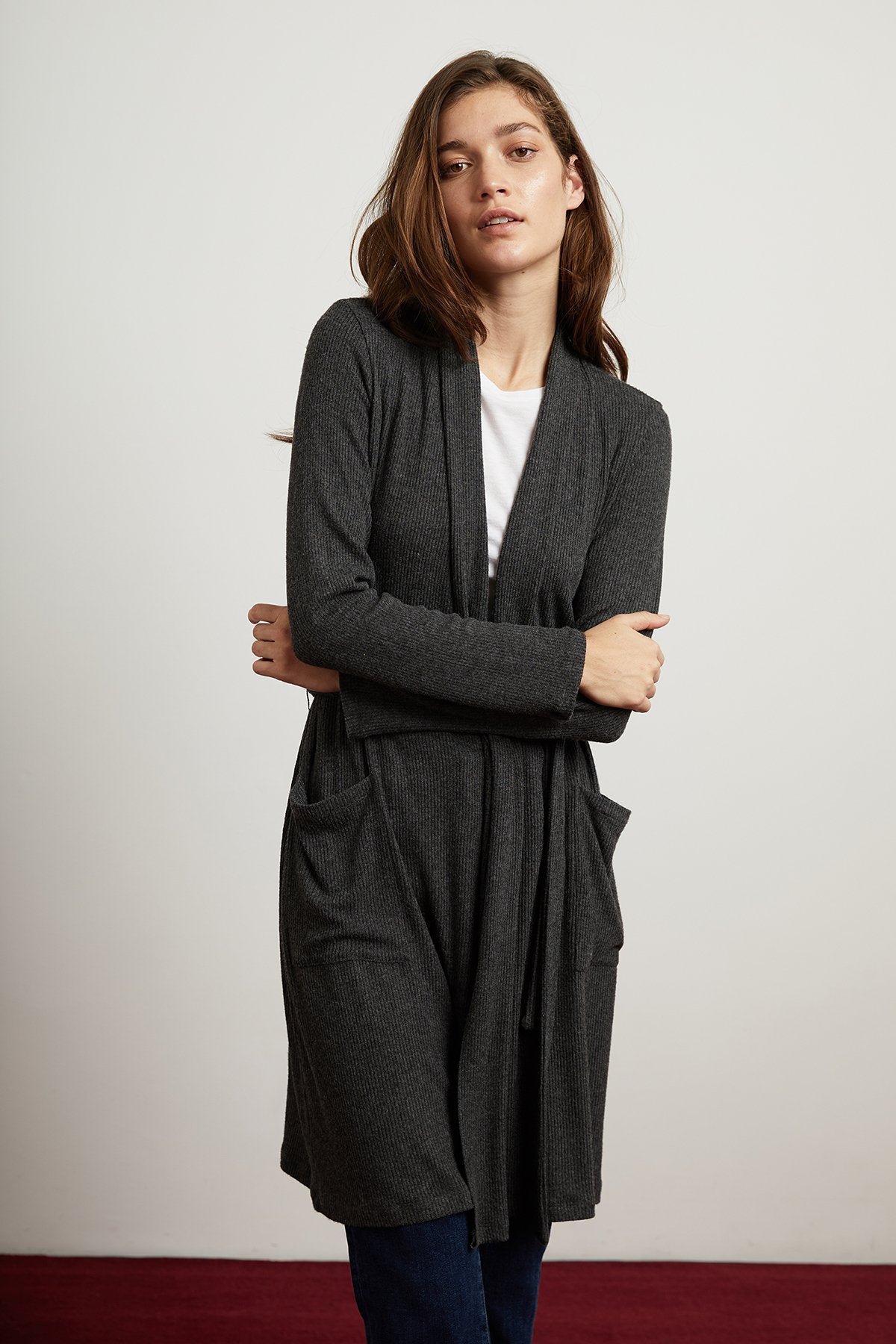 CARRIE COZY RIB BELTED CARDIGAN