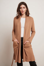 CARRIE COZY RIB BELTED CARDIGAN