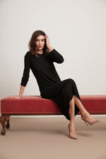 FARAH COZY RIB LONG SLEEVE DRESS