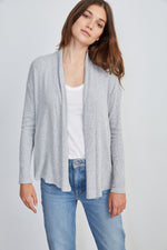 VEVINA COZY RIB OPEN CARDIGAN