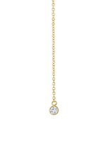 CZ BEZEL LARIAT NECKLACE BY SLOAN