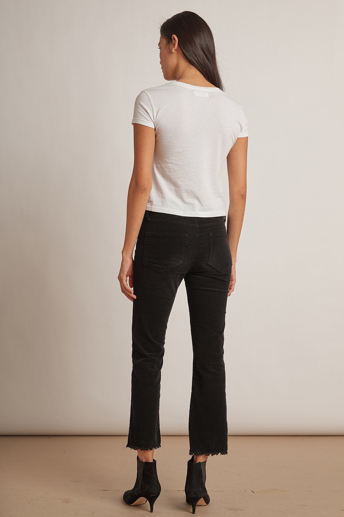 CANDACE CORDUROY HIGH RISE CROP JEAN