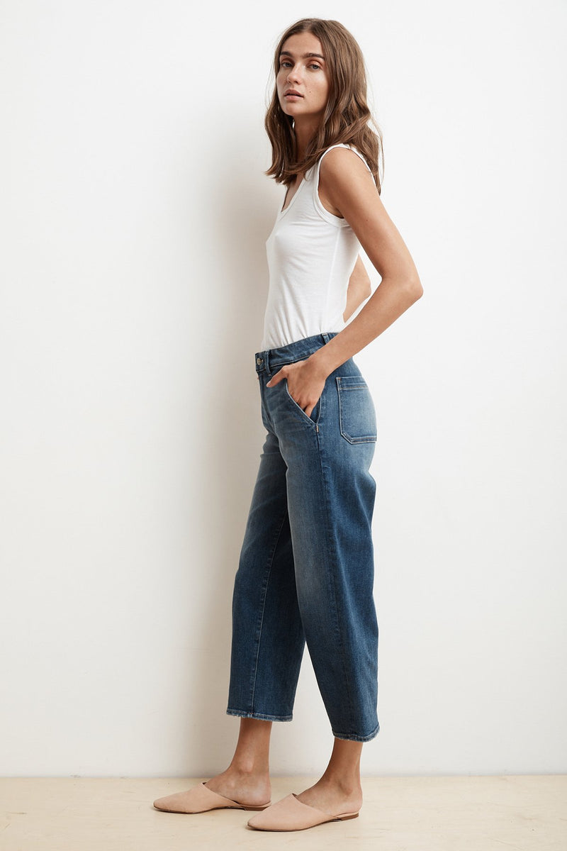 HEIDI WIDE LEG CROP JEAN