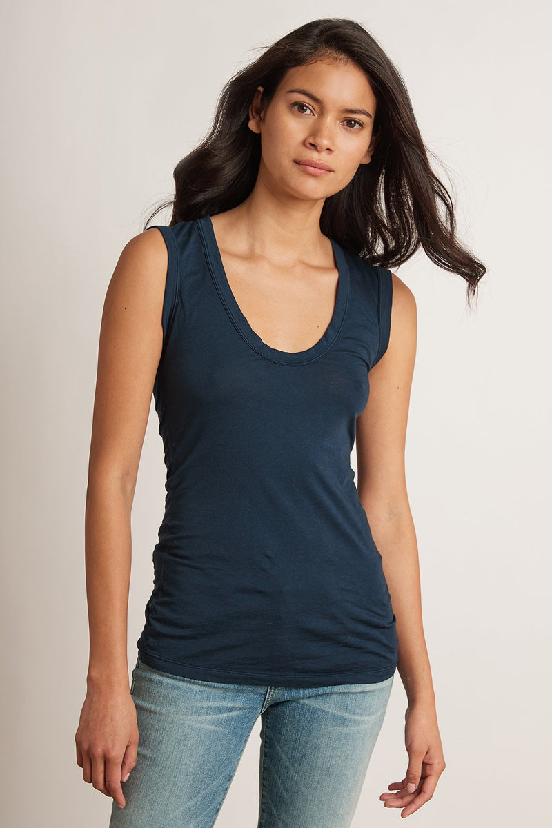 ESTINA GAUZY WHISPER FITTED TANK TOP