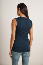 ESTINA GAUZY WHISPER FITTED TANK TOP