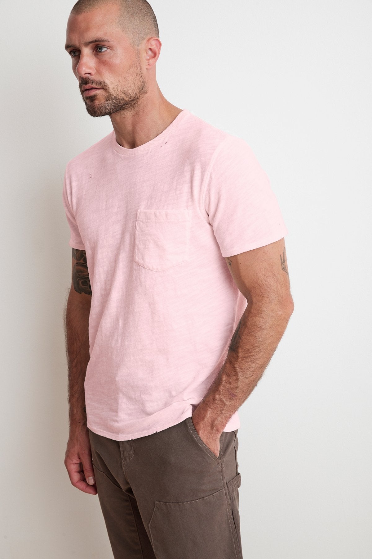 DAVY DISTRESSED SLUB TEE