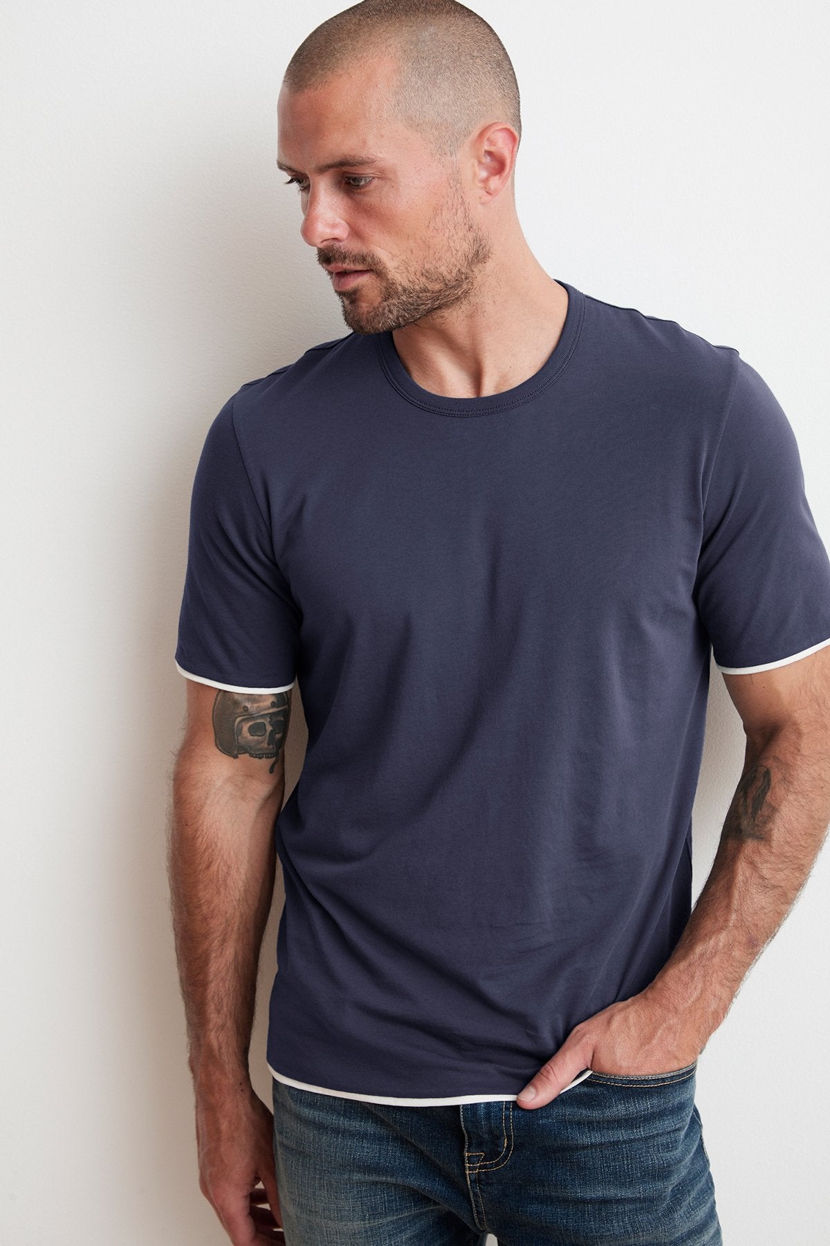 ELIJAH REVERSIBLE DOUBLE LAYER TEE