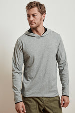 NICKOLAS REVERSIBLE COTTON HOODED TEE