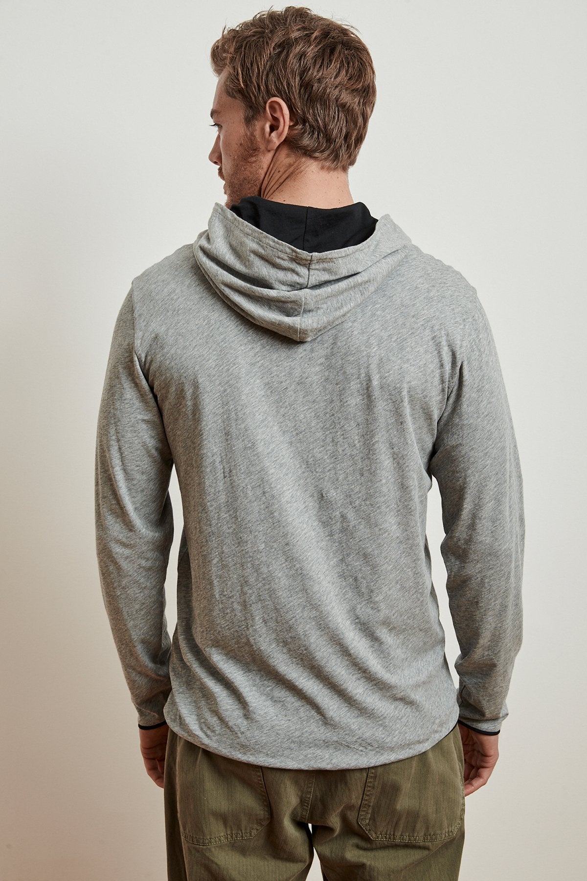 NICKOLAS REVERSIBLE COTTON HOODED TEE