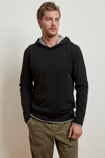 NICKOLAS REVERSIBLE COTTON HOODED TEE