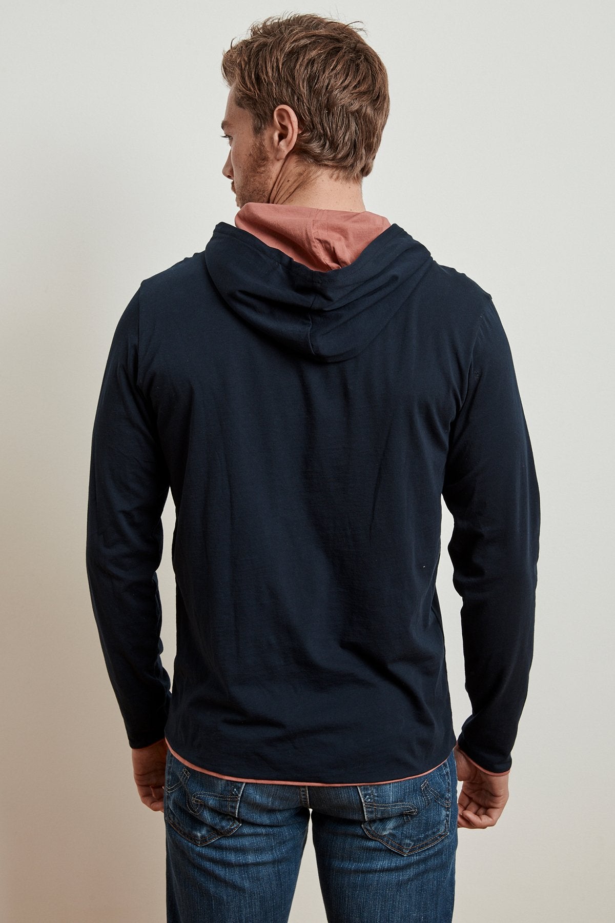 NICKOLAS REVERSIBLE COTTON HOODED TEE