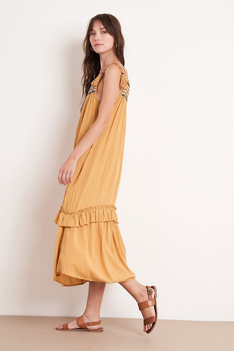 VONNIE EMBROIDERED MAXI DRESS