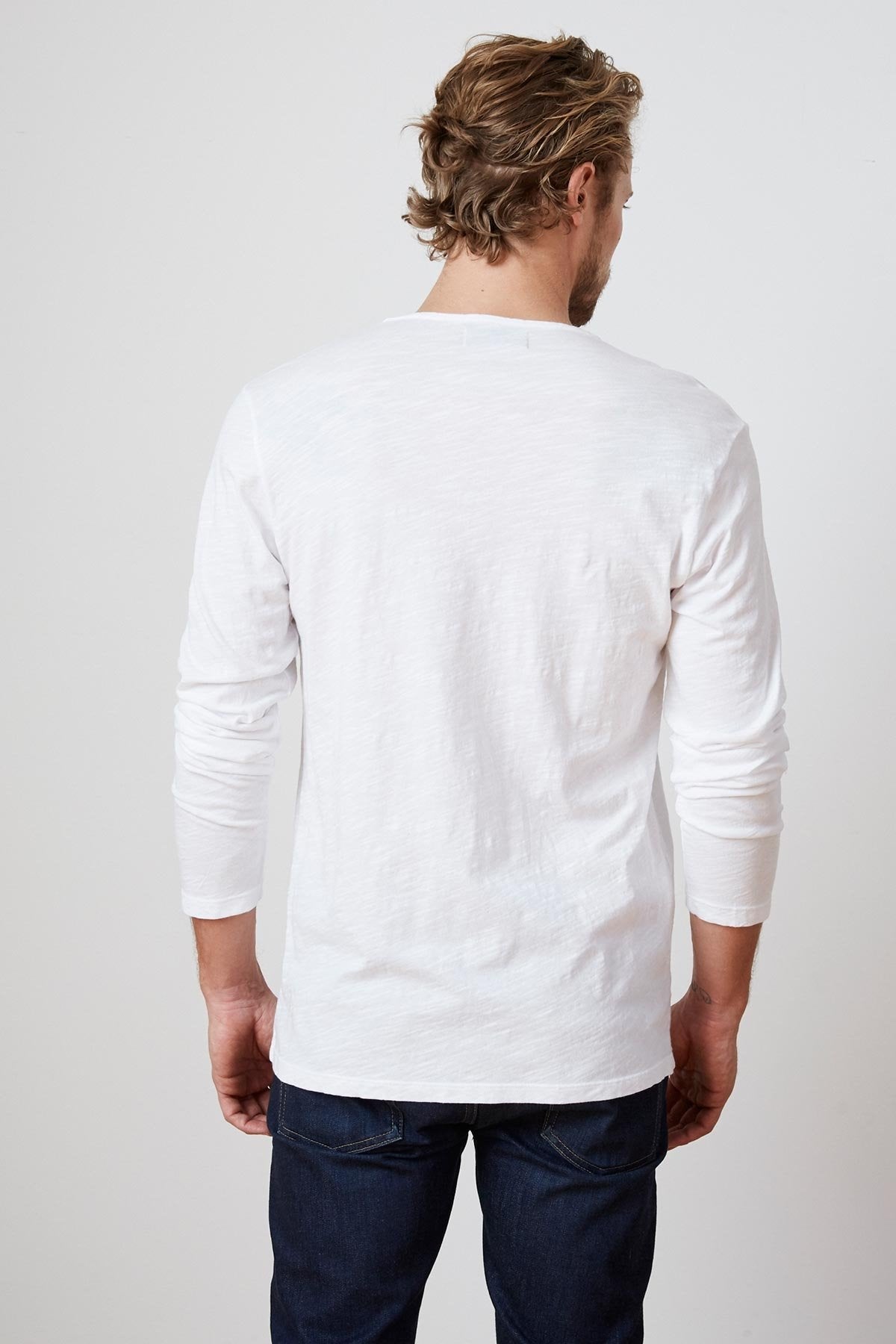 SIMEON RAW EDGE COTTON SLUB TEE