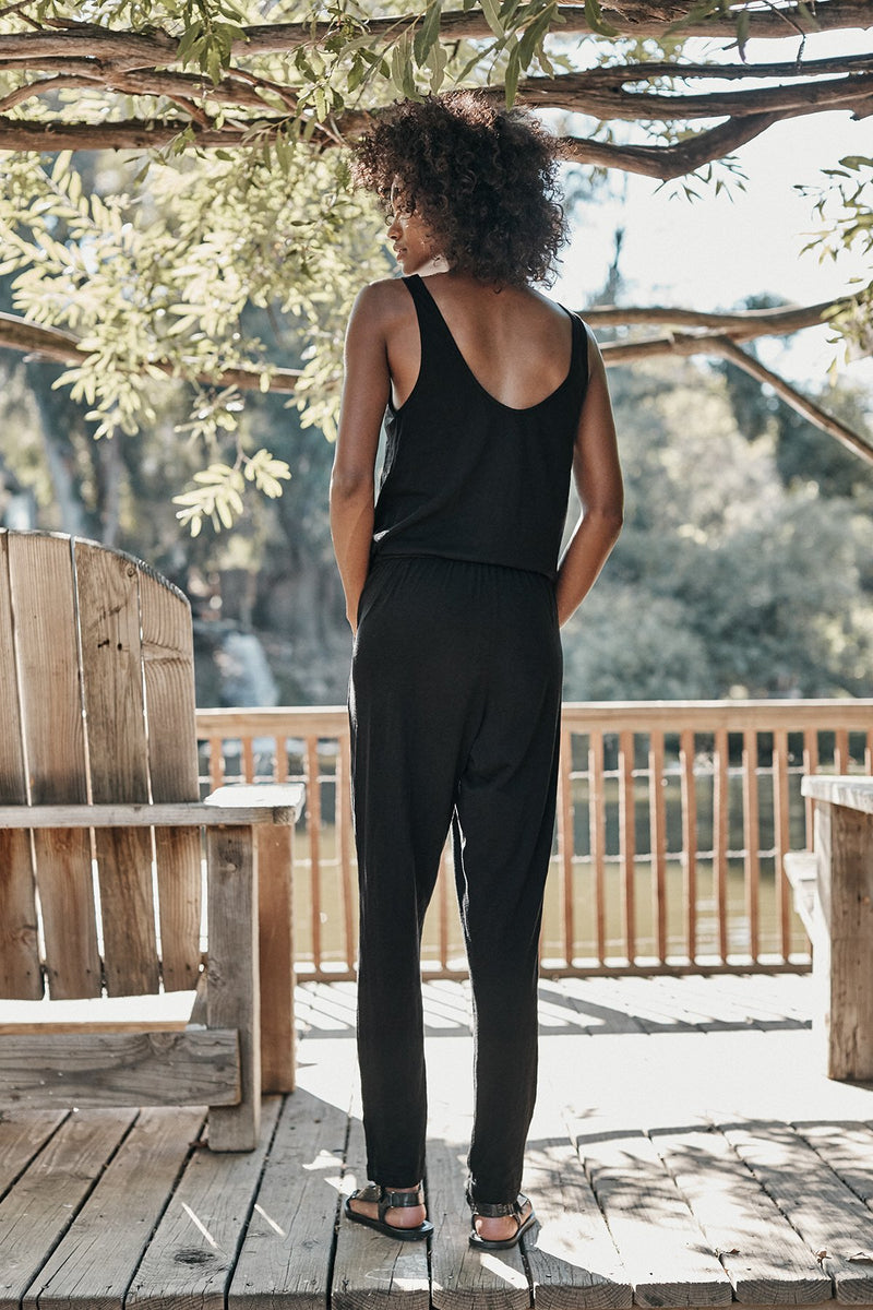 CELYN COTTON SLUB JUMPSUIT
