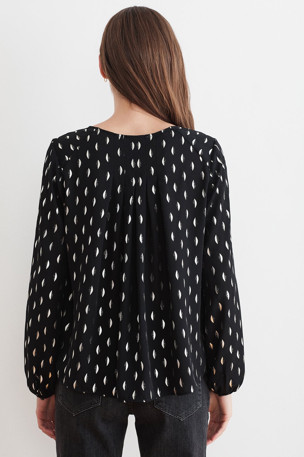 JULES FOIL PRINT BLOUSE