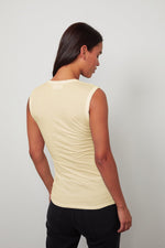 ESTINA GAUZY WHISPER FITTED TANK TOP