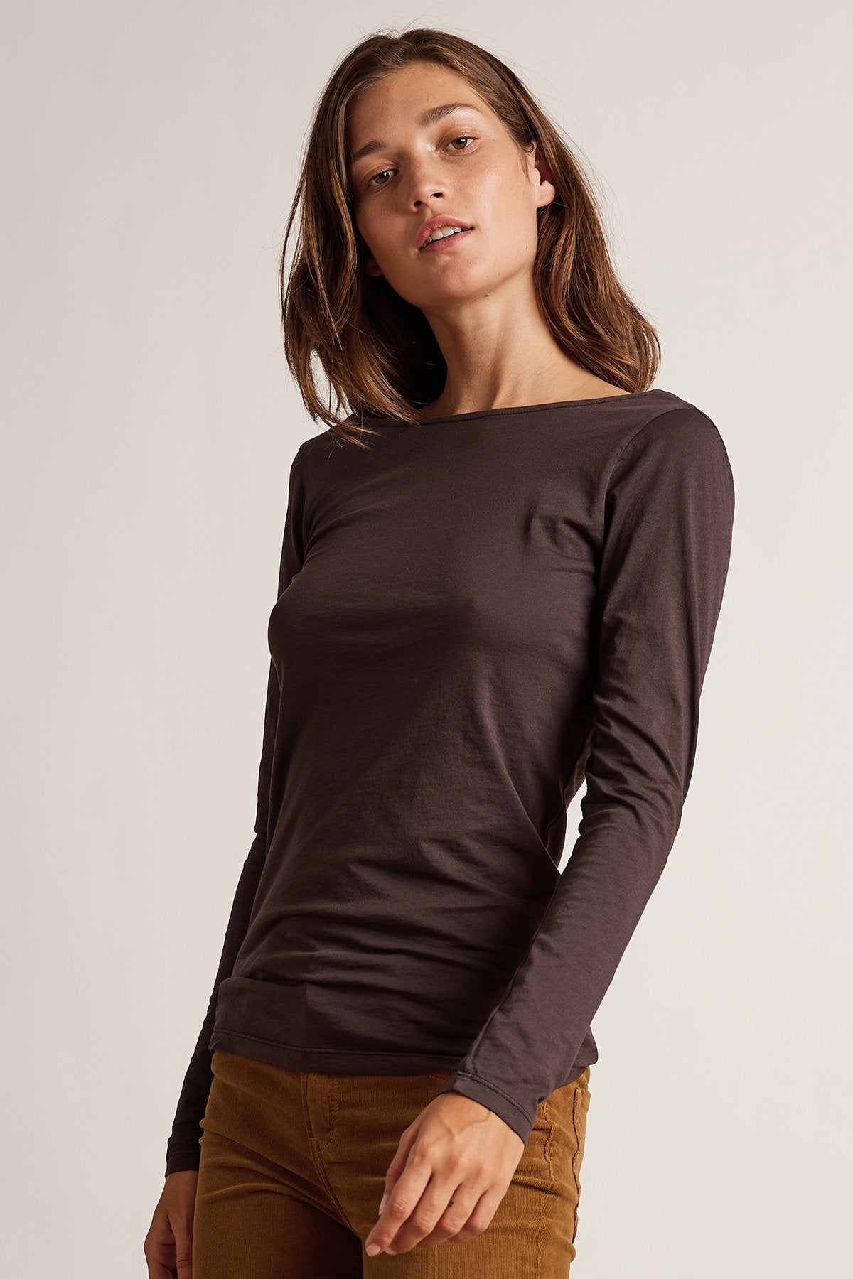 MANDIE GAUZY WHISPER LOW BACK TEE