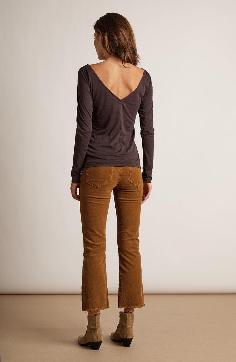 MANDIE GAUZY WHISPER LOW BACK TEE