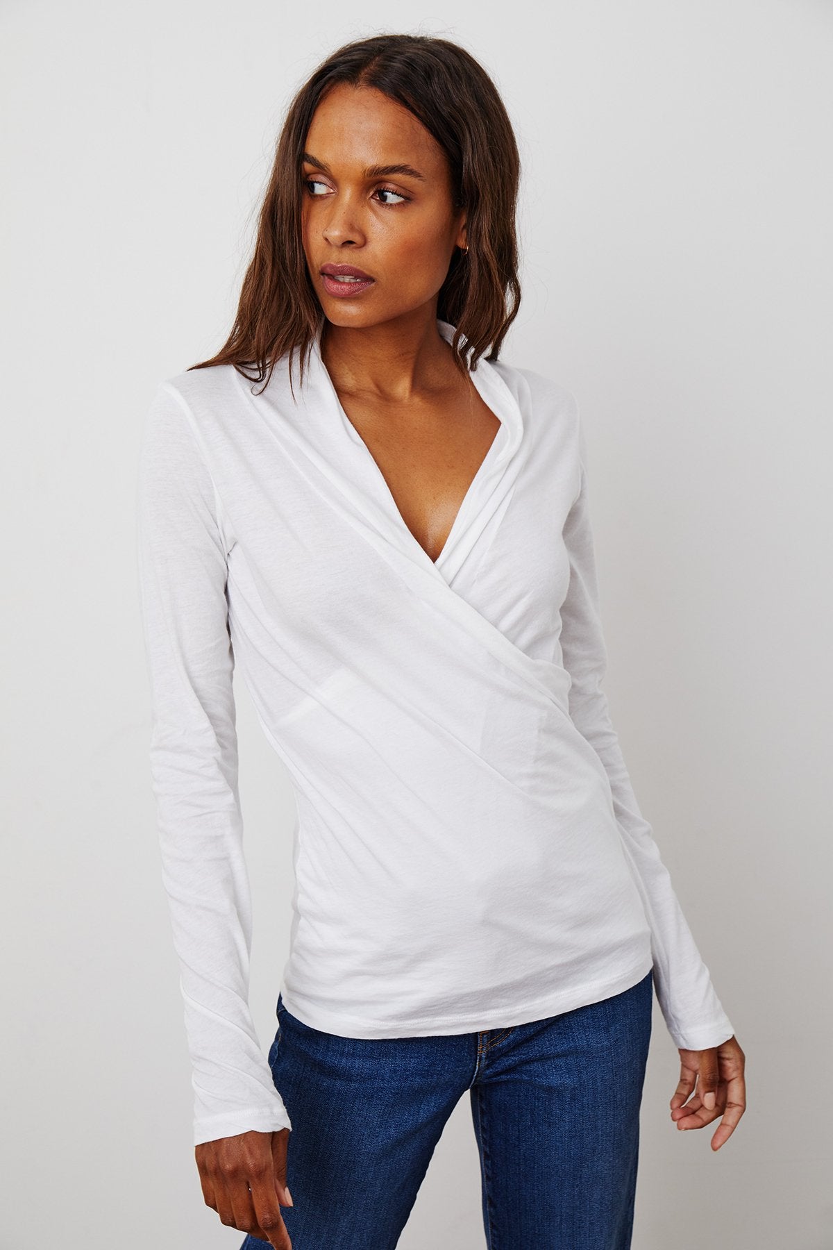 MERI WRAP FRONT FITTED TOP